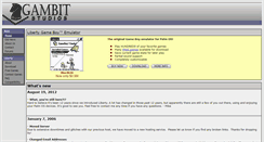 Desktop Screenshot of gambitstudios.com