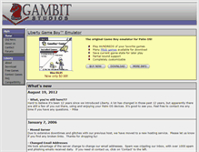 Tablet Screenshot of gambitstudios.com